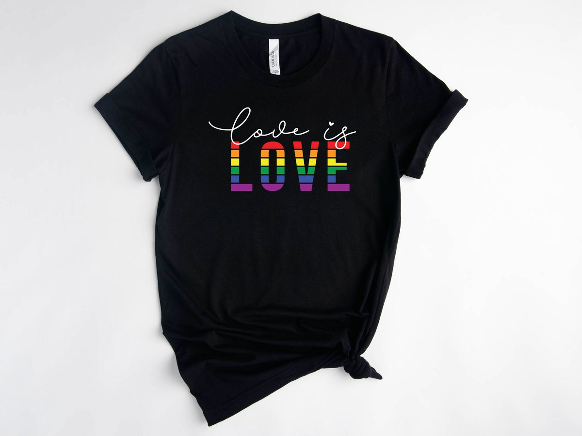 Lykke LGBTQ Unisex T-Shirt| Love is Love T-shirt| Pride | Rainbow | Maat XL